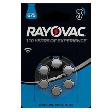 ZINC AIRE RAYOVAC 1.45 V - 630 mAh 4600.745.416 (6 uds. / blíster)