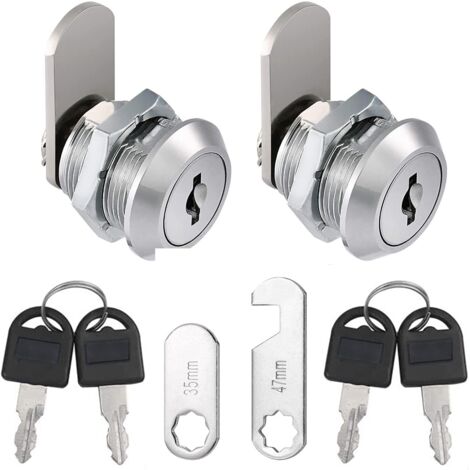 Zinc Alloy Cam Lock with Keys Universal for Mailbox Drawer Cabinet Locker
