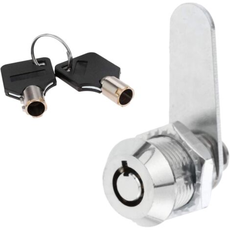 Zinc Alloy Tubular Lock for Security Drawer Door Cylinder Mailbox Toolbox Lock with 2 Keys（20mm）