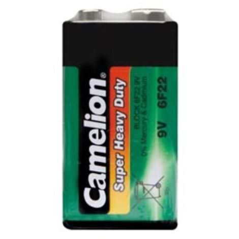 ZINC CARBONE E-BLOCK 9V-400mAh (1pc/carte)