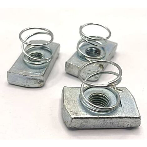 Zinc Plated Short Spring Channel Nut M10 - Pack of 10 (10)
