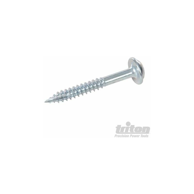Zinc Pocket-Hole Screws Washer Head Fine p/hf 7 x 1-1/4' 250pk 916912 - Triton