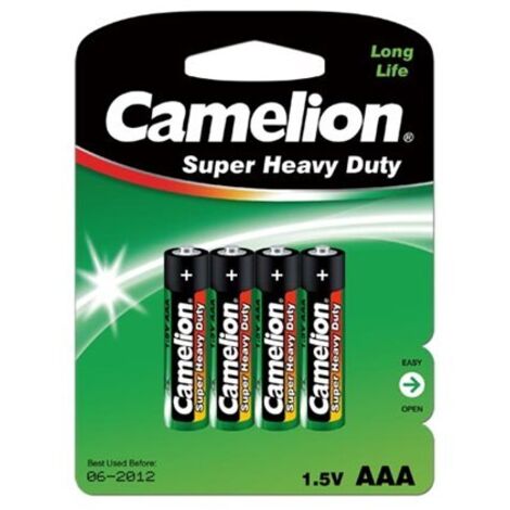 Zinco-carbone aaa / r3 1,5 v (4 pz./blister)