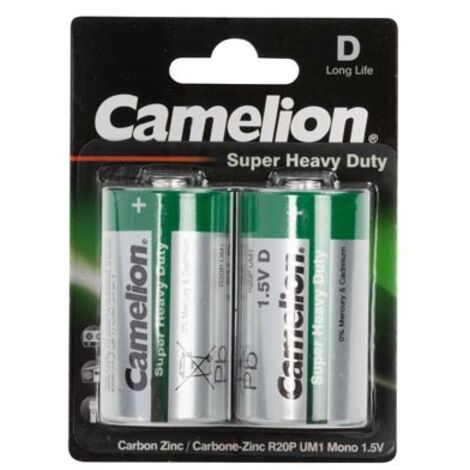 ZINCO CARBONE D/R20 1.5V-8000mAh (2pz/bl)