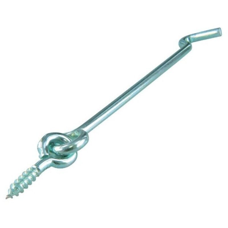 Zinkbeschichteter Gegenwindhaken aus Stahl 100 mm 2 Stück