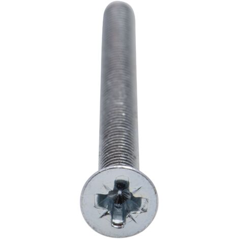 Zinkschraube mit senkbarem Kopf PZ Kreuzschlitz Viswood  Ø 6x40 mm (Packung mit 8 Schrauben + Mutter)
