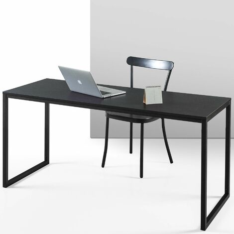 ZINUS Jennifer 160 cm Scrivania per laptop  Scrivania per studio home office  Facile da montare  Telaio in metallo  Deep Espresso