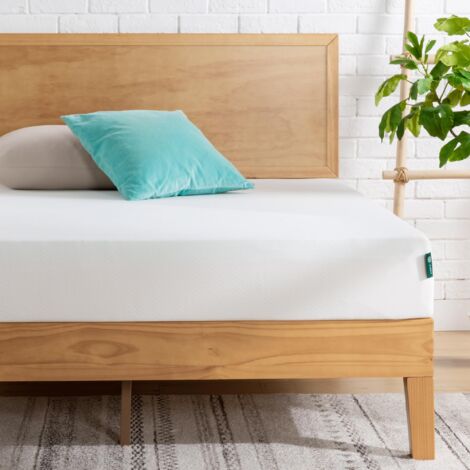 Zinus Materasso 140x190cm - Altezza 20cm MED H2-H3 - Materasso in memory foam al tè verde