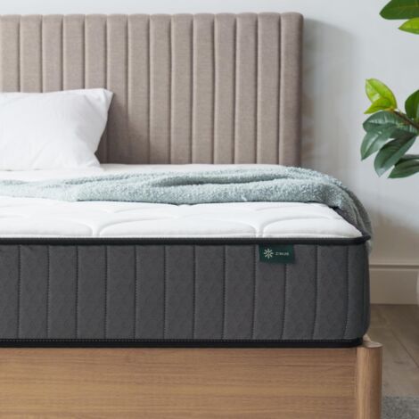 Zinus materasso 160x190 cm - Altezza 15 cm - Materassi a molle insacchettate e memory foam - Materasso ibrido