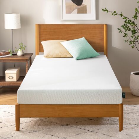 Zinus Materasso in memory foam, 90 x 190 cm, in memory foam con gel rinfrescante, antiacaro, certificato CertiPUR, durezza media, comodo letto singolo, garanzia 10 anni