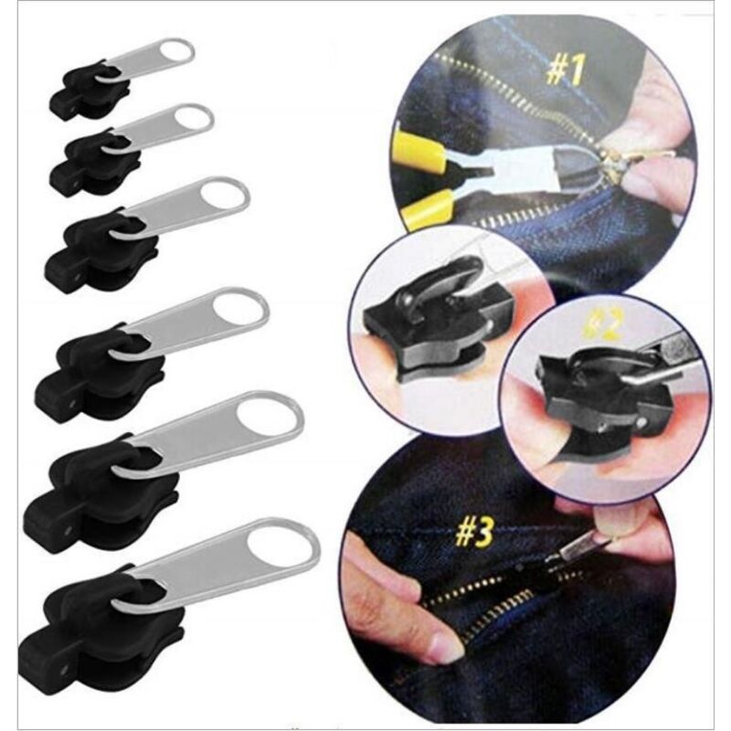 Zip Slider Repair Instant Kit,Instant Zipper Set,Fix Zipper Removable Rescue Replacement Pack,Instant Zipper Set for Coats Jacket,Luggage,Backpacks