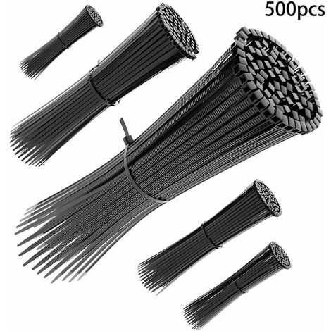 Zip Ties Assorted Sizes 500 Pack Cable Ties Heavy Duty UV Resistant Plastic Cable Ties
