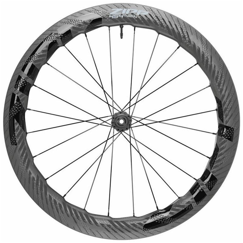 Zipp - wheel - 454 nsw carbon tubeless disc brake center locking 700C front 24SPOKES 12X100MM standard graphic B1: ZPWH8616000