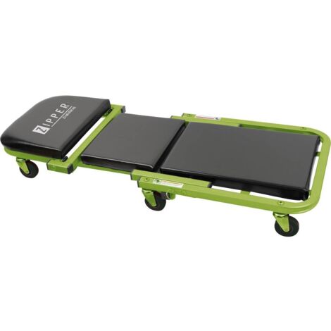 Zipper – Chariot de visite convertible avec surface en cuir – 6 roues pivotantes 6,35 cm – Support jusqu'à 180 kg – Pour montage sous véhicules - ZI-MHRK40