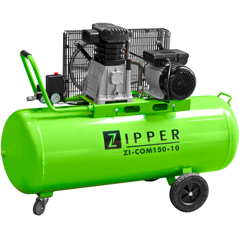 COM150-10 150L Workshop Air Compressor, 230 v - Zipper