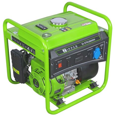 Zipper – Groupe électrogène inverter portable 3200W – Moteur 4 temps 212 cm3 – Autonomie 3h – Protection surcharge – Idéal pour équipements sensibles - ZI-STE2800IV