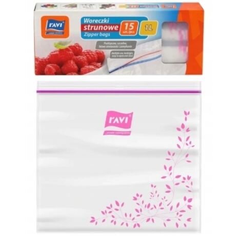 Zipperbeutel für Lebensmittel 1l Beutel 15 Stk