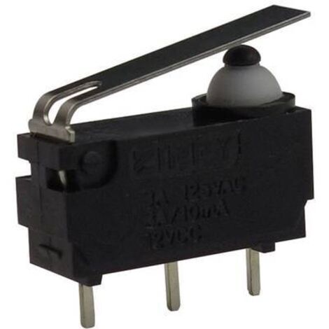 Zippy DW-N3S-01P0D-Z Microrupteur DW-N3S-01P0D-Z 12 V/DC 3 A 1 x On/(On) à rappel 1 pc(s) V011501