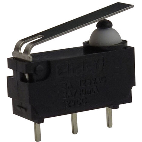Zippy DW-N3S-01P0D-Z Mikroschalter DW-N3S-01P0D-Z 12 V/DC 3 A 1 x Ein/(Ein)  tastend 1 St.