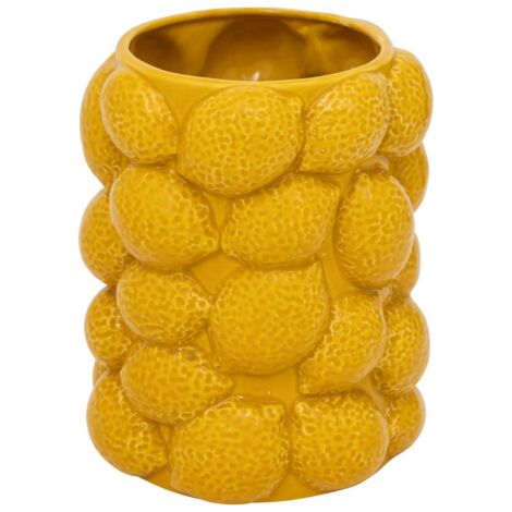 Zitronenvase Yuca gelbe Keramik H18cm - Atmosphera créateur d'intérieur