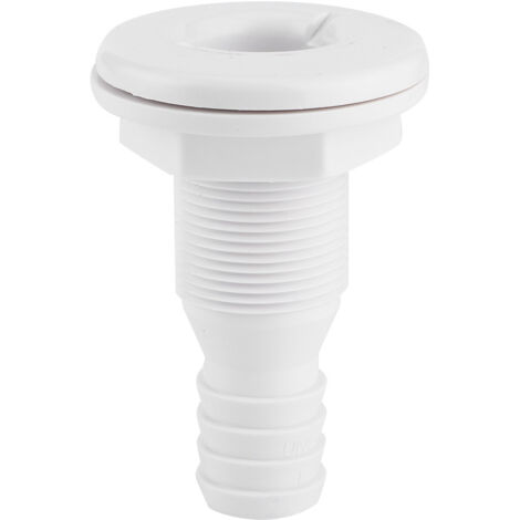 ZJchao À Travers Le Raccord Aérateur du Tuyau de Coque, 1in Connecteur d'Aérateur en Plastique de qualité Marine, Compatible avec des Systèmes de Pompe à Cale pour Les Bateaux, Les Yachts, Les VR.