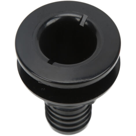 ZJchao Adaptation à la Coque, Connecteur de Coque Abs Abs Connecteur Accessoire 1‑1/2 Pouces à la Ajustement Droit à Travers la Connexion du Tuyau de pour Les Bateaux Marines (Black)