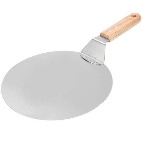 ZJCHAO Pelle à pizza Cuisine outil de cuisson en acier inoxydable rond pizza spatule pelle pâtisserie gâteau ustensiles de