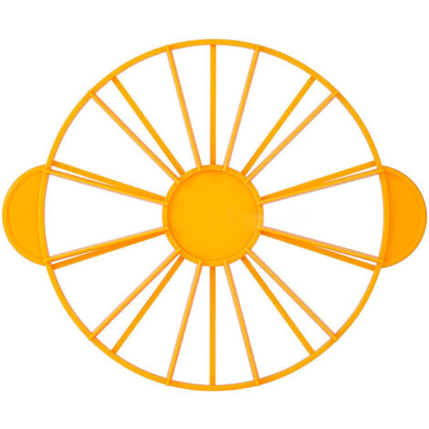 ZJchao Slicer à Gâteau, de Gâteau à Slice 10/12 Portion Mesureur avec Conception de Poignée pour des Gâteaux jusqu'à 27 Cm de Diamètre (Jaune 126g/4.4oz (280))