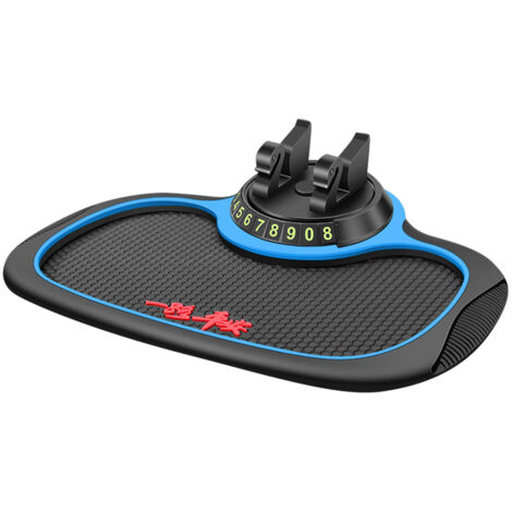 ZJchao Tableau de Tableau de Bord Mate Non SLOZ, 8x19x24cm 360 Degrés Rotation Non Glissade Téléphon de de Bord Tapis de de en Caoutchouc Télein de Téléphonie de Voiture pour Les Téléphones Clés de.