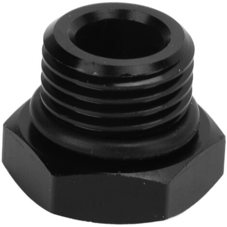 ZJchao Universal 4000PSI Schwarzer Stahl Sechskant-Außengewinde-Verriegelungsstecker-Adapter für Fahrzeuge (AN6).