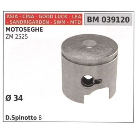 ZM 2525 piston de tronçonneuse Ø 34 mm ASIA 039120