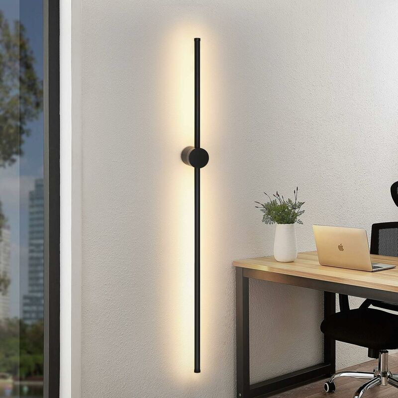 ZMH Applique Murale Interieur LED Lampe Murale - 100CM Noir 