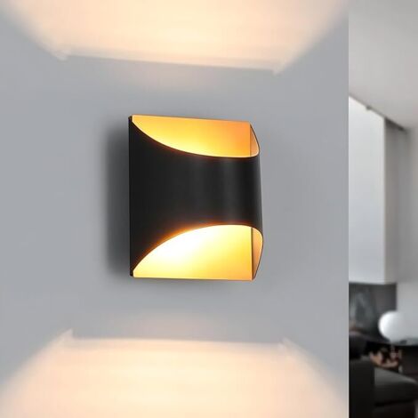 ZMH Applique murale intérieure Noire Dorée Vintage Céramique G9 Pour Couloir Escaliers Chambre à coucher Salon Chambre d'enfant Sans Ampoule