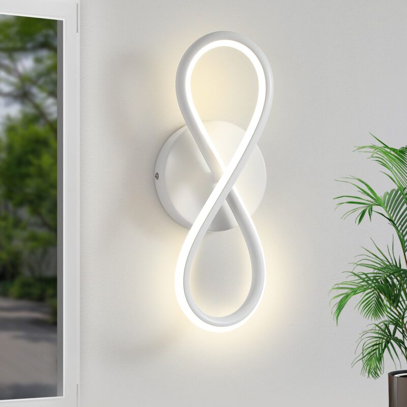 Applique Murale led d'intérieur Moderne : Applique Murale pour Escalier Chambre Salon Couloir Design Cool 7W Design Courbe Appliques Murales