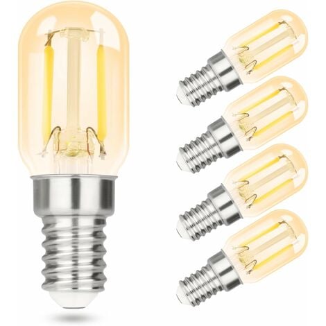 2pcs Ampoule LED E14- Ampoule réfrigérateur LED2W, T22, 200LM