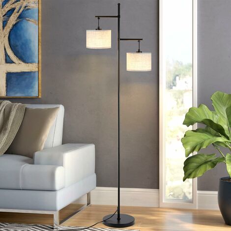 Lampadaire sur Pied Halogene pour Salon, Lampe de Sol Chambre