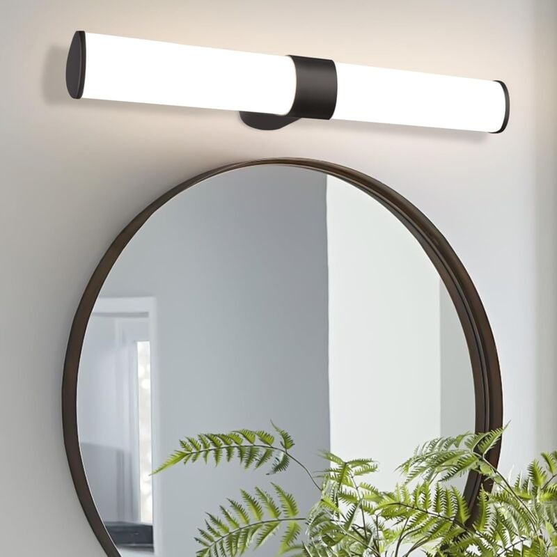 ZMH - Lampe de Miroir led Lampe de Miroir de Salle de Bain - Applique Noire Salle de Bain 8W Applique Murale de Salle de Bain étanche IP44 Applique