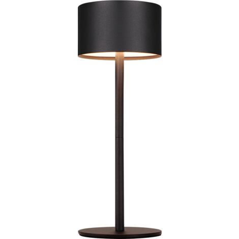 ZMH Lampe de table LED  sans fil dimmable - lampe de bureau réglable en hauteur avec touche (3000K/4500K/6000K), charge rapide USB-C, étanchéité IP44 pour bureau, salle à manger  Noir élégant