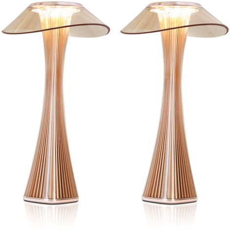 ZMH LED Lampe de chevet Touch Dimmable avec batterie - 2x lampe de table Lampe de table intérieure et extérieure Daybar Lampe de chevet Charge avec USB Mood Light Reading Light pour le salon de la cha