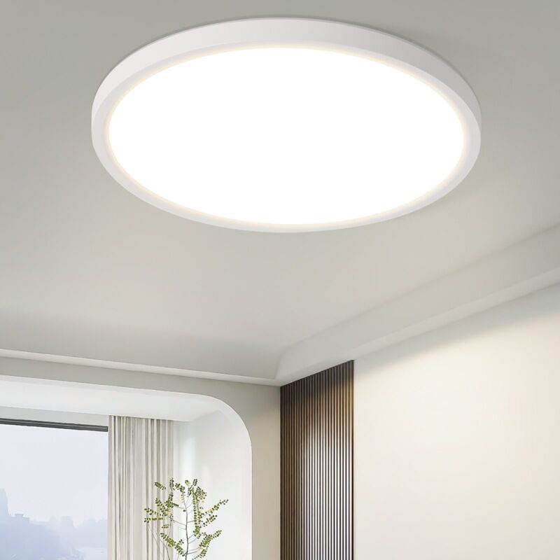Plafonnier led Lampe de plafond plate - Lampe de chambre à coucher 18CM Lampe de salle de bain 15W blanc Éclairage de plafond Lampe de couloir