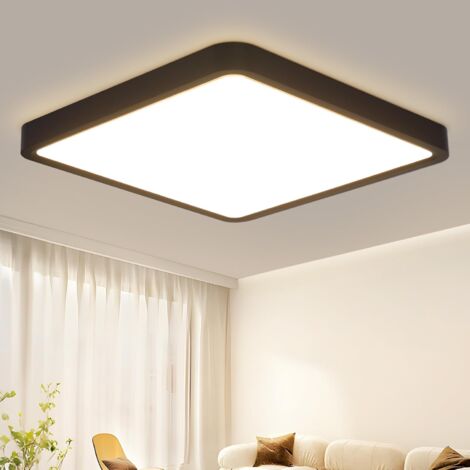 ZMH Plafonnier LED pour salle de bain - 23W Lampe de plafond plate Lampe de chambre noire 23cm Éclairage de plafond de salle de bain Lampe de bain bl