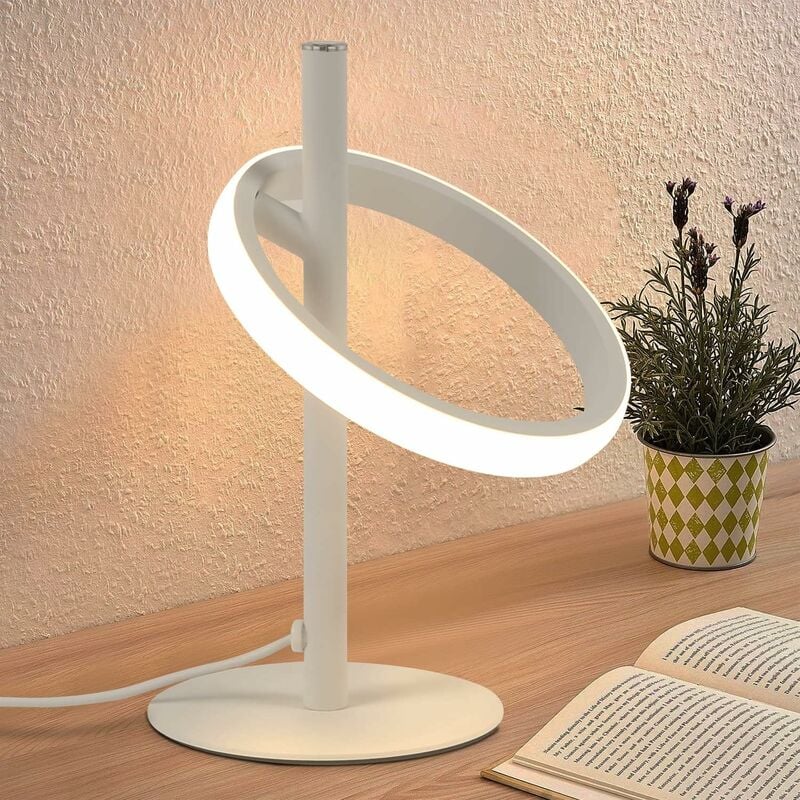 ZMH - lampe de table led lampe de table tactile dimmable - lampe de chevet blanc lampe de chevet anneaux tournants 6W 3000K blanc chaud pour chambre