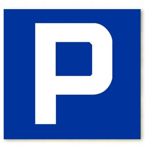 ZNDW-6 SEÑAL DE CARRETERA D-18 - ESTACIONAMIENTO 33cmx33cm