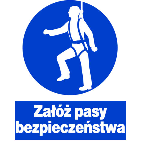 ZNO-15 - Arbeitsschutzzeichen - Sicherheitsgurt anlegen