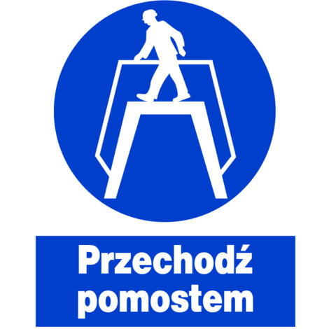 ZNO-17 - Segnaletica di sicurezza e salute sul lavoro - attraversare il ponte