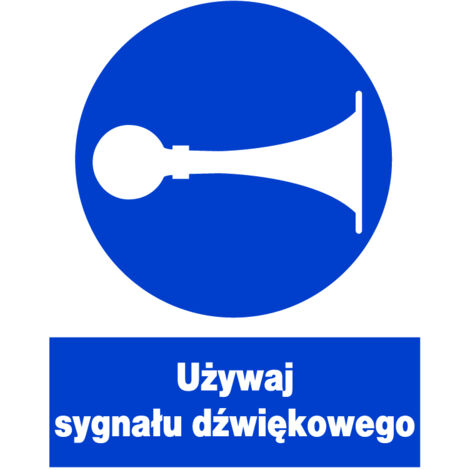 ZNO-21 - Panneau d'obligation - utiliser le signal sonore