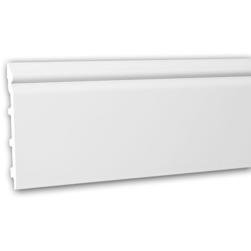 

Profhome Decor - Zócalo 153110 Profhome Perfil de estuco Moldura decorativa estilo Neoclasicismo blanco 2 m