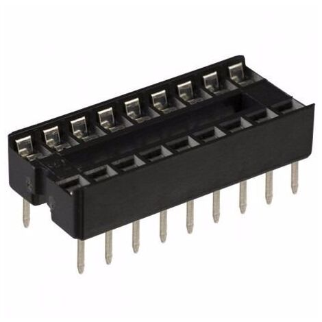 Zocalo Circuito Integrado 18 Pin PLANO 2.54mm