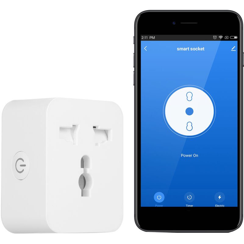 

Zocalo elegante universal del enchufe de WiFi, mercado teledirigido del interruptor del contador de tiempo del APP