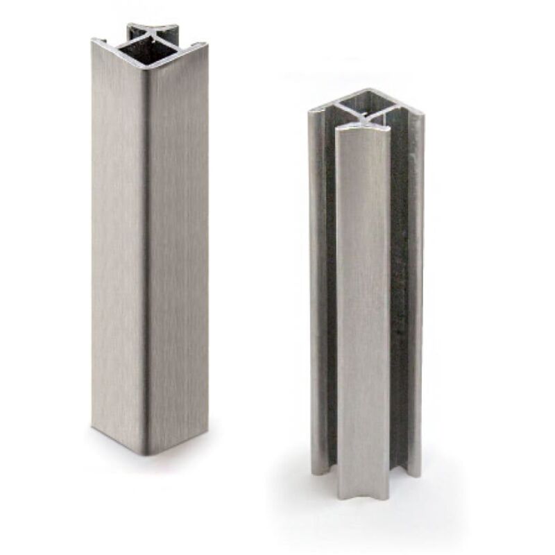 

Zocalo Pvc-Aluminio Liso Angulo 90º 100 Mm - Cromo Mate